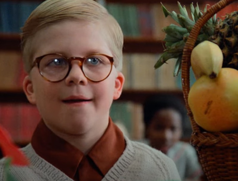A visually captivating still taken from a pivotal moment in the film A Christmas Story (1983)