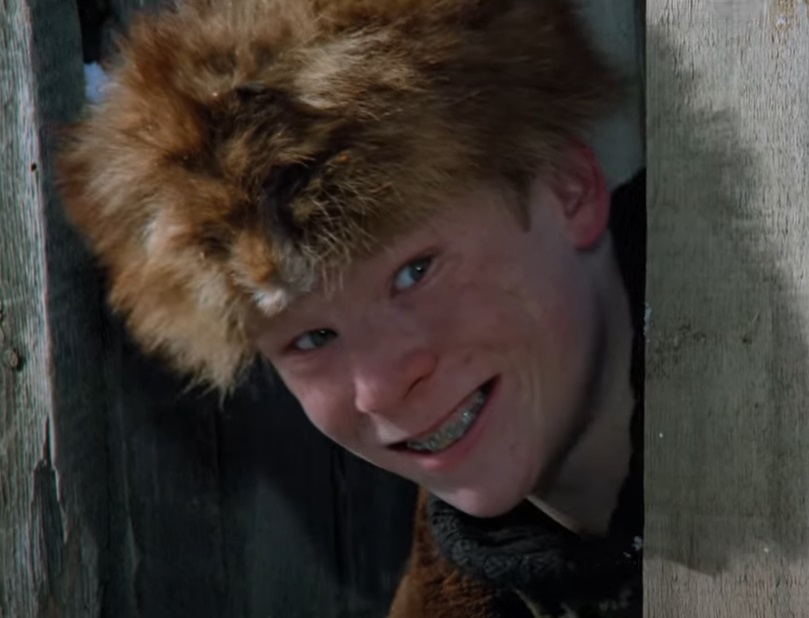 A visually captivating still taken from a pivotal moment in the film A Christmas Story (1983)