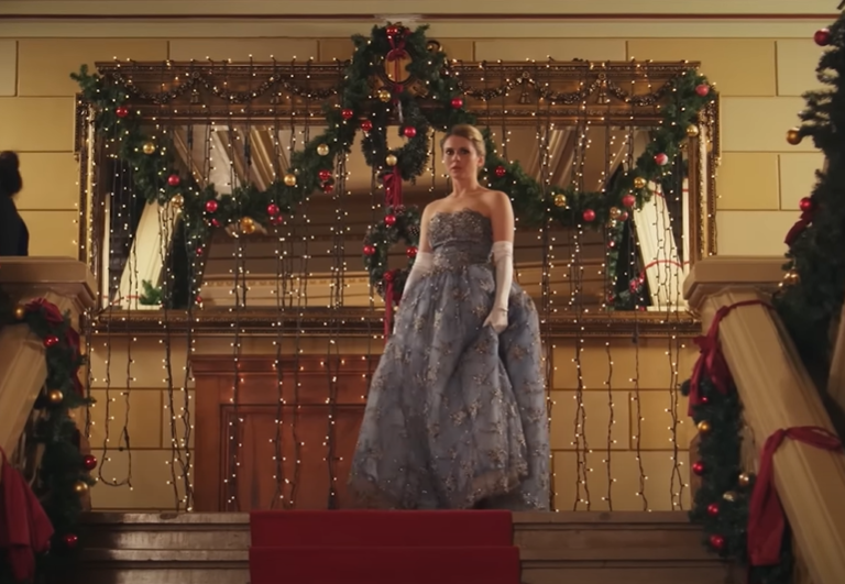 Screenshot of the movie A Christmas Prince