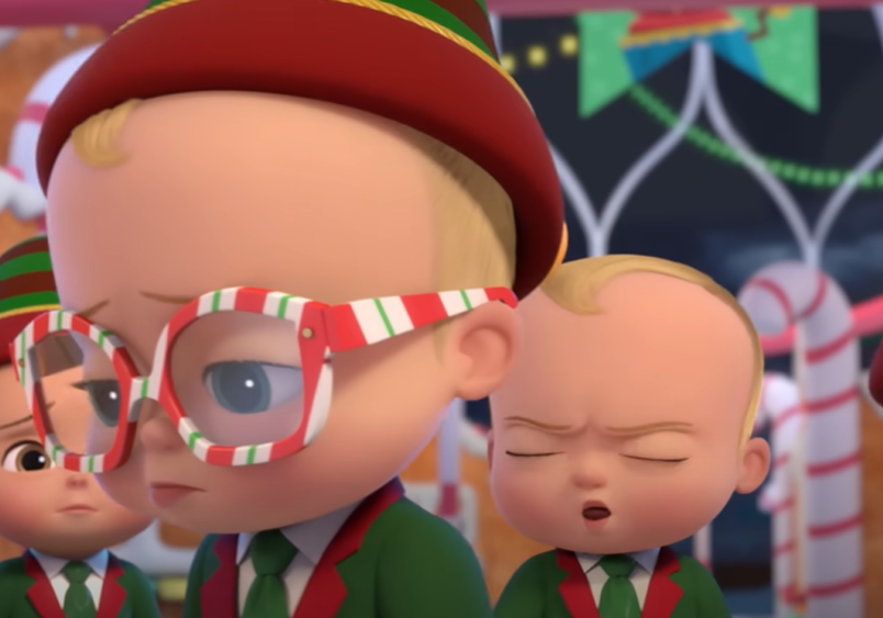 Screenshot of the movie The Boss Baby: Christmas Bonus