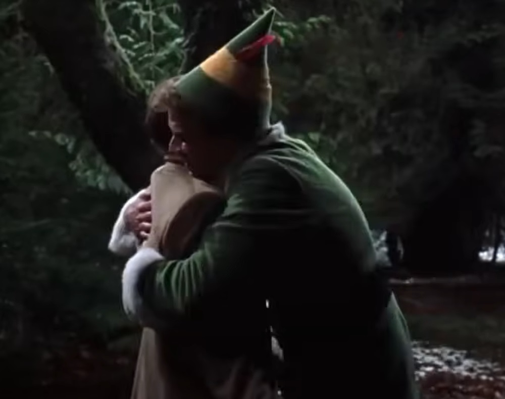 A visually captivating still taken from a pivotal moment in the film Elf (2003)