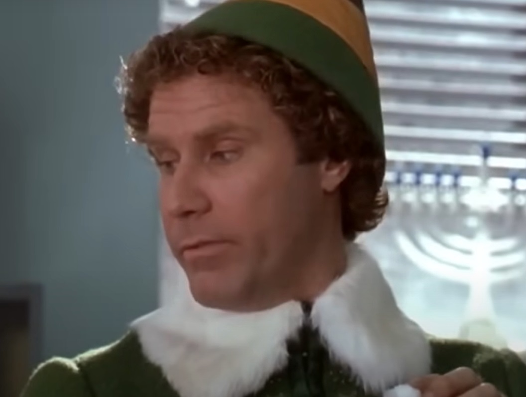 A visually captivating still taken from a pivotal moment in the film Elf (2003)