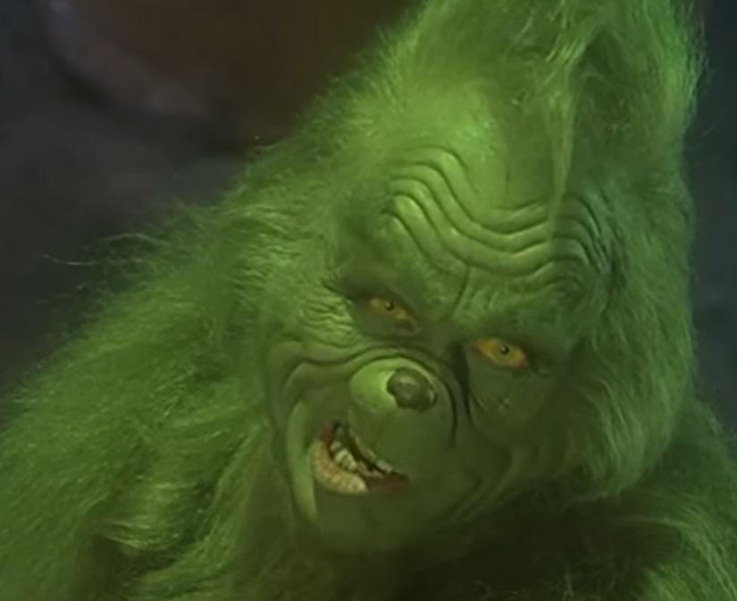 A visually captivating still taken from a pivotal moment in the film How the Grinch Stole Christmas (2000)