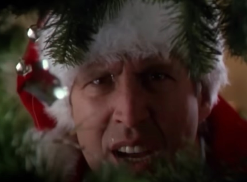 A visually captivating still taken from a pivotal moment in the film National Lampoon's Christmas Vacation (1989)