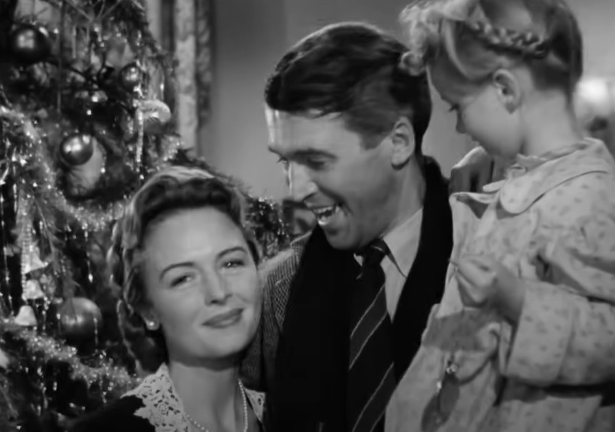 A visually captivating still taken from a pivotal moment in the film It's a Wonderful Life (1946)