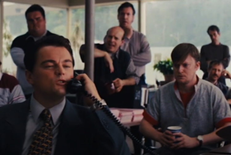 Screenshot of the movie The Wolf of Wall Street