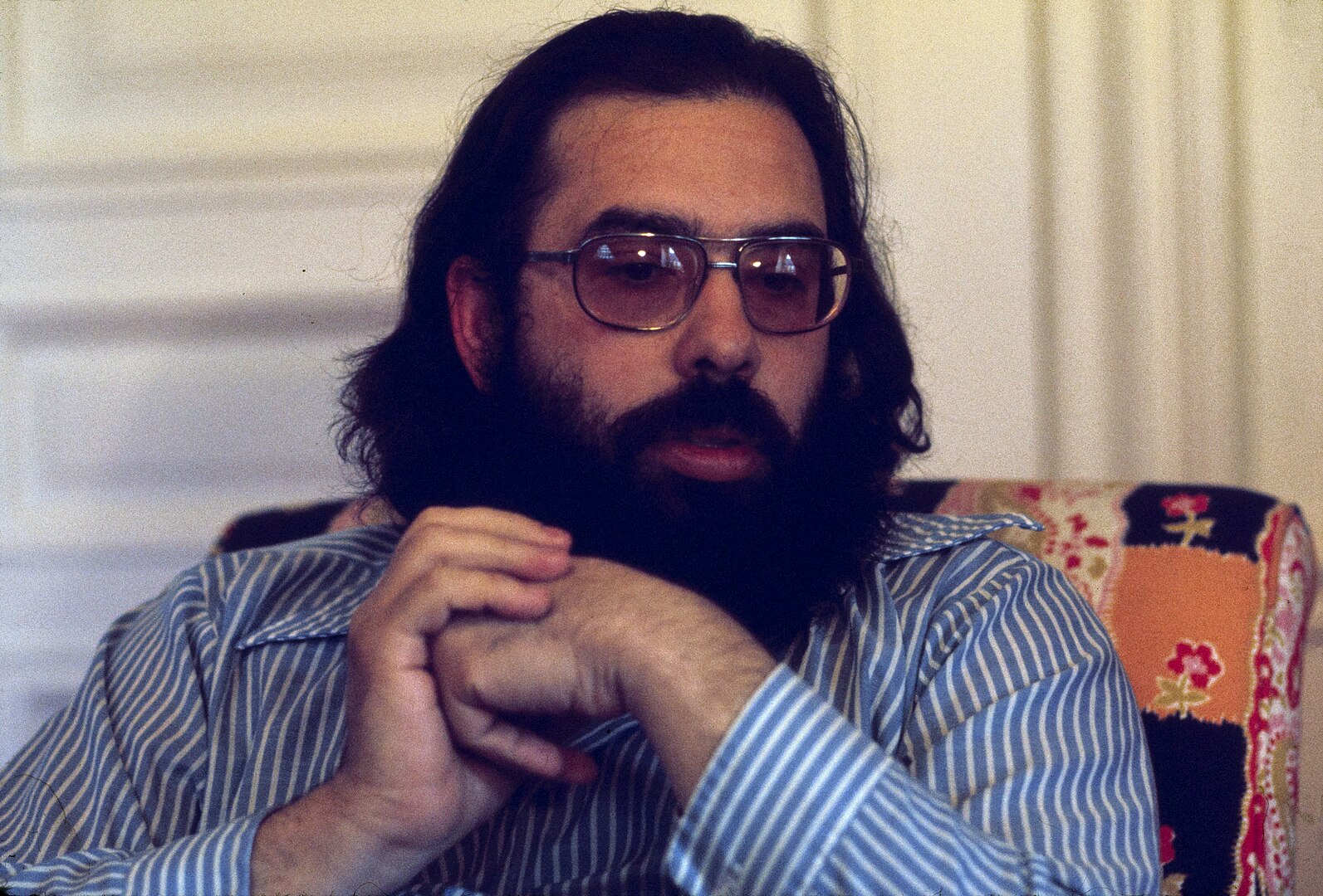 Francis Ford Coppola in blue shirt