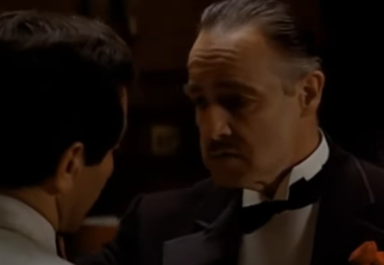 Screenshot of Marlon Brando - from The Godfather (1972)