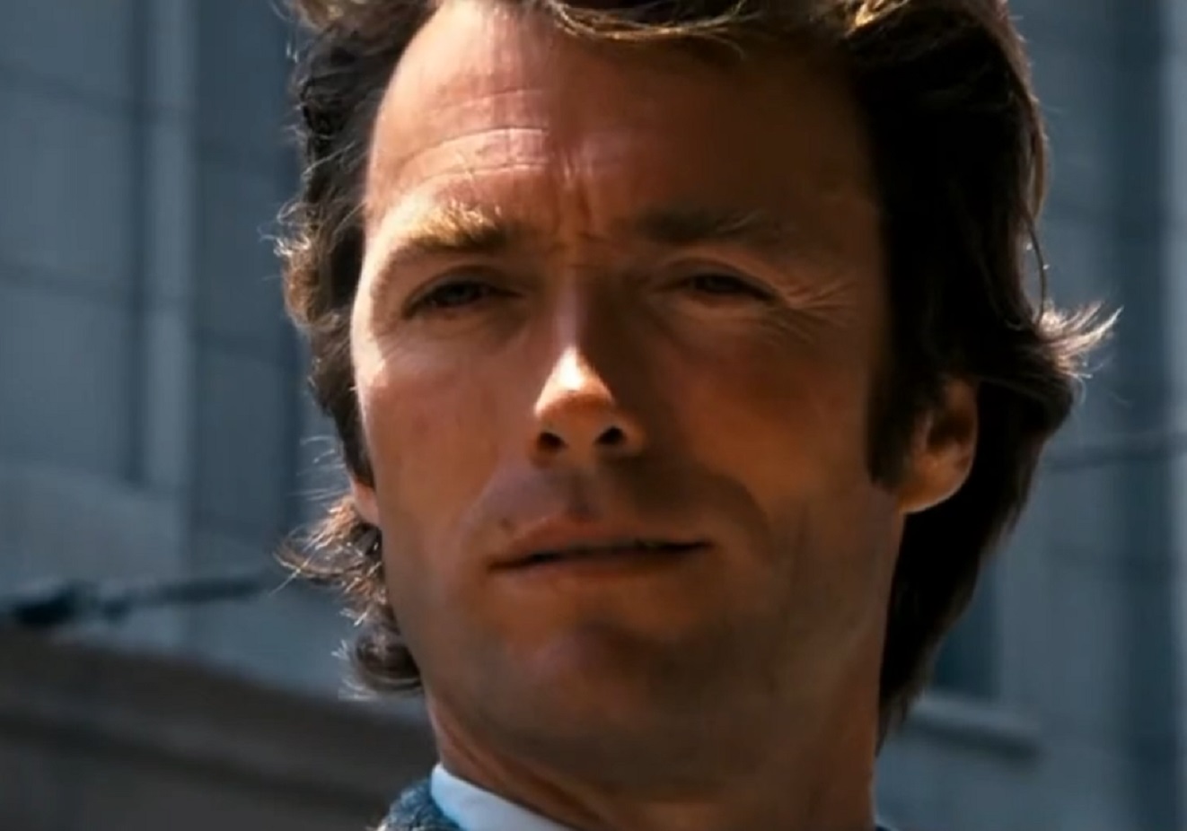 Screenshot of Clint Eastwood looking at front - from Dirty Harry (1971)