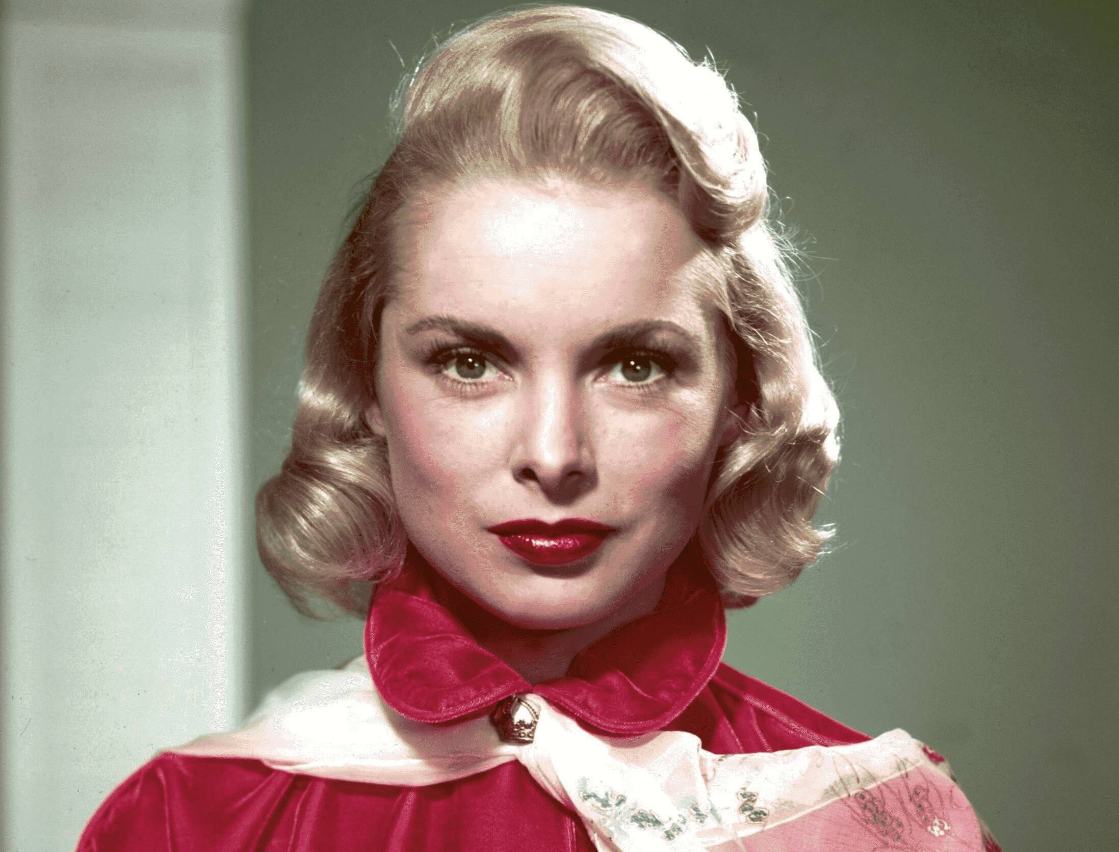 Janet Leigh in red shirt