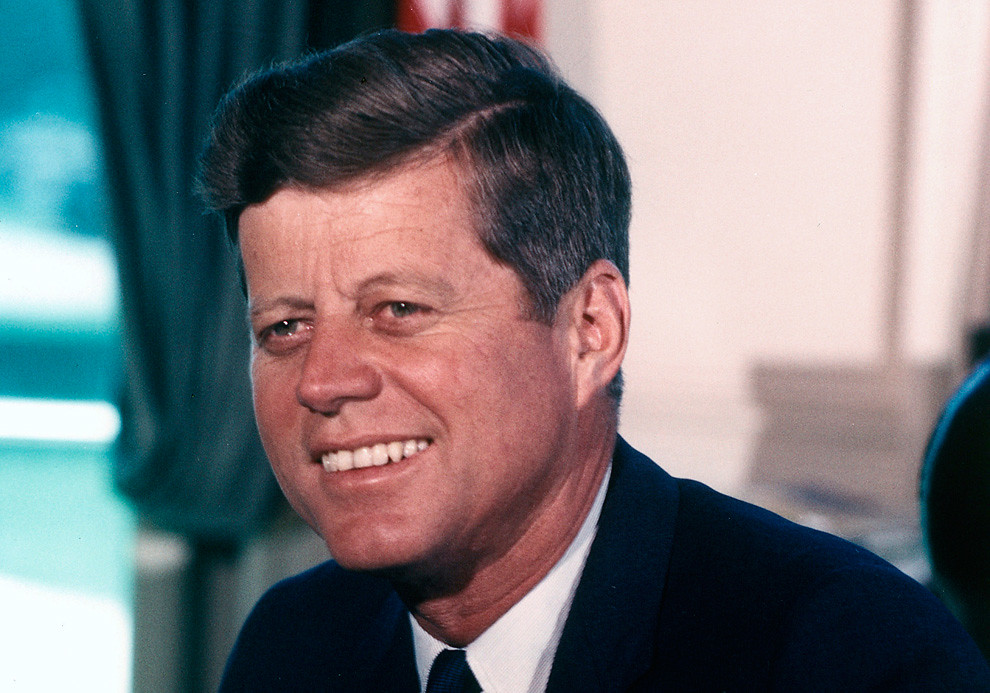 President John F. Kennedy in suit