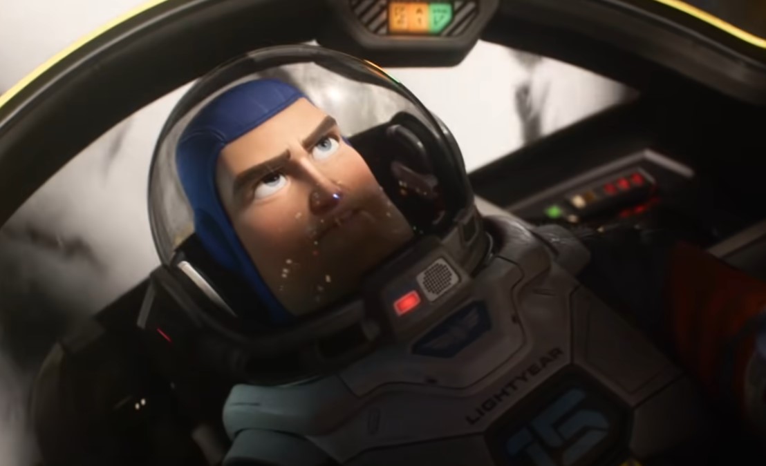 image of the Buzz Lightyear wearing cosmic suit