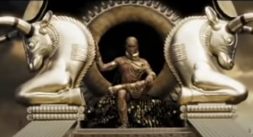 Image of a Man sitting on a throne