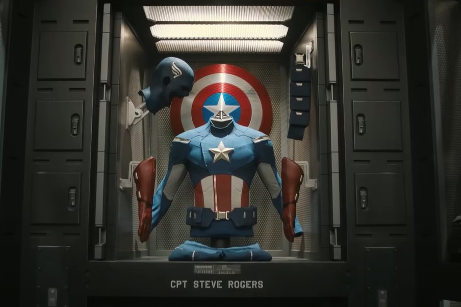 Image of the uniform of Captain America