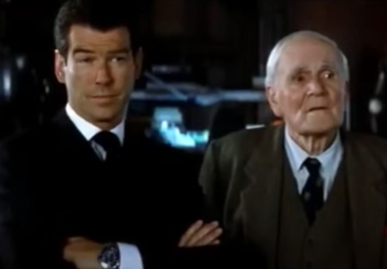 two men standing and talking