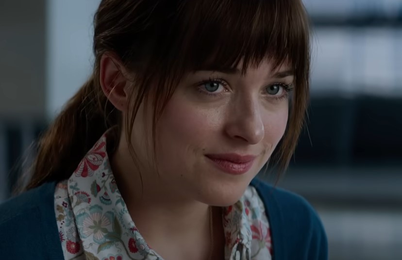 image of girl with bangs and dark brown hair