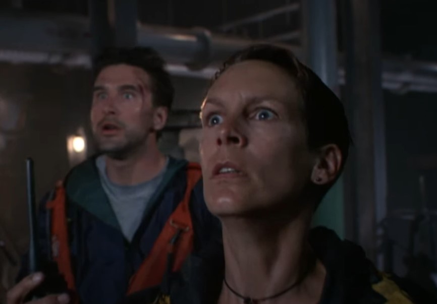 Image from the film Virus with man and woman