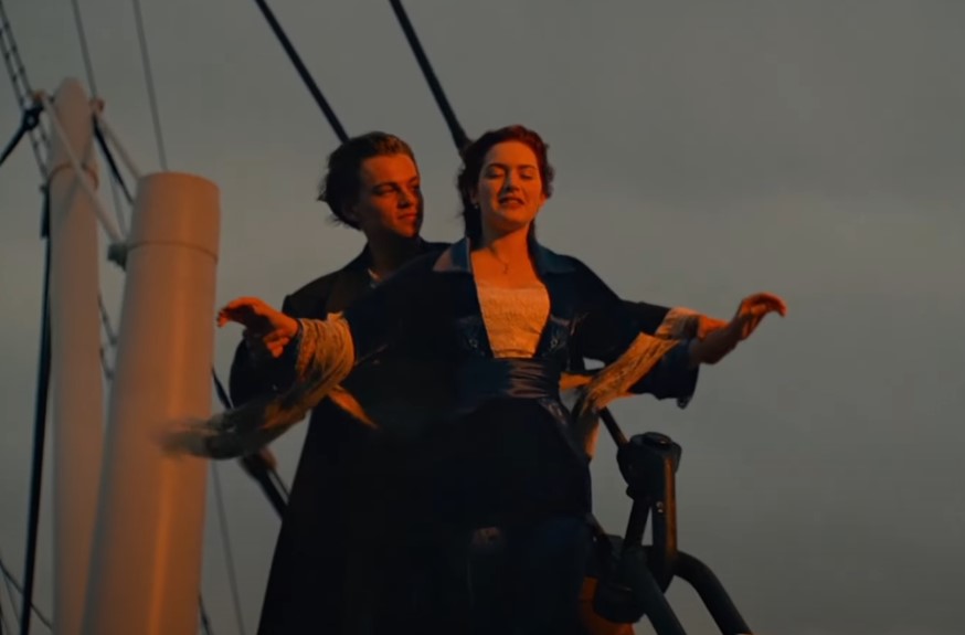 Image from the popular scene in Titanic