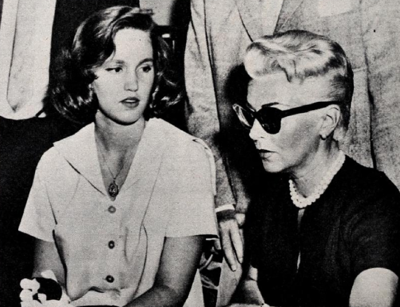 Cheryl Crane And Lana Turner - 1958