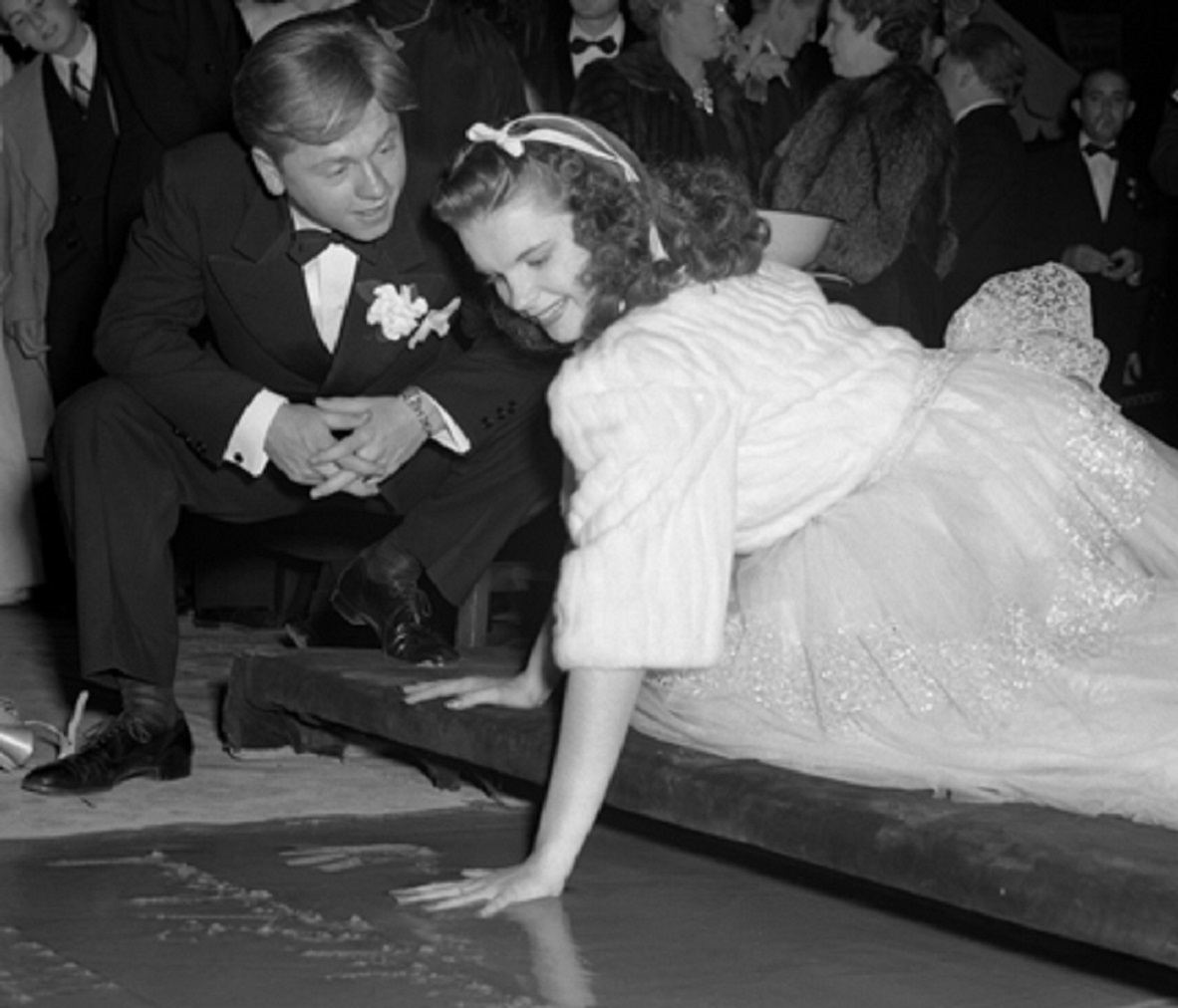 Garland & Rooney - A black and white photo - 1939