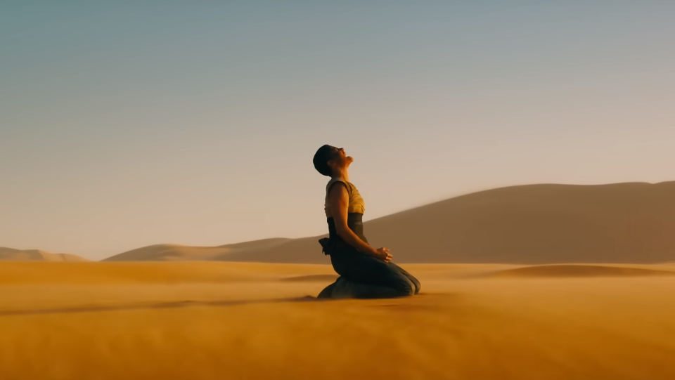 image of a man in a desert