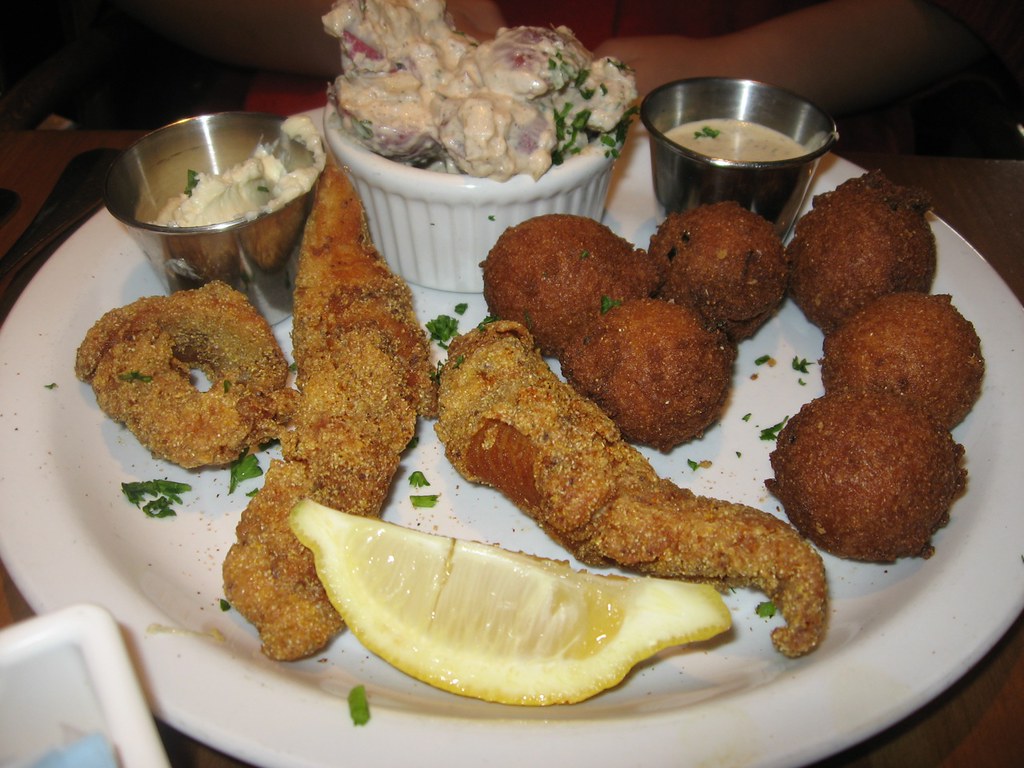 Fried Catfish And Hush Puppies