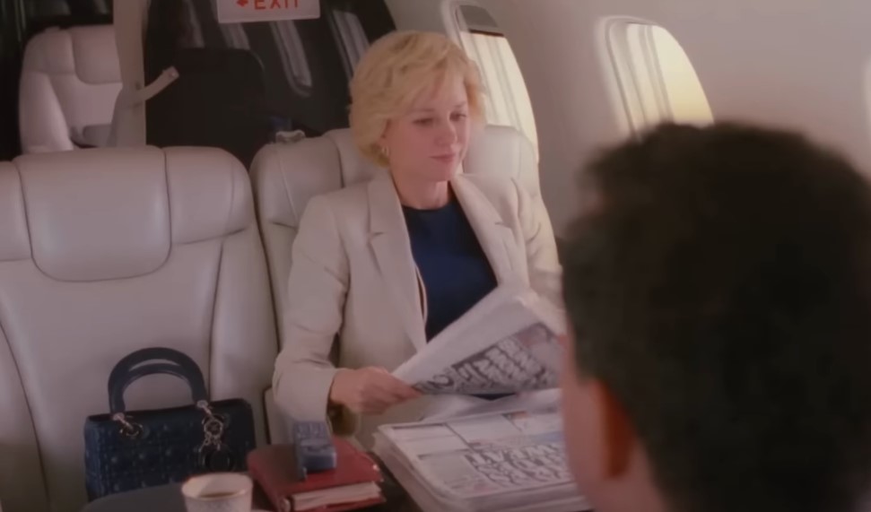 Naomi Watts in Diana (2013) on a plane