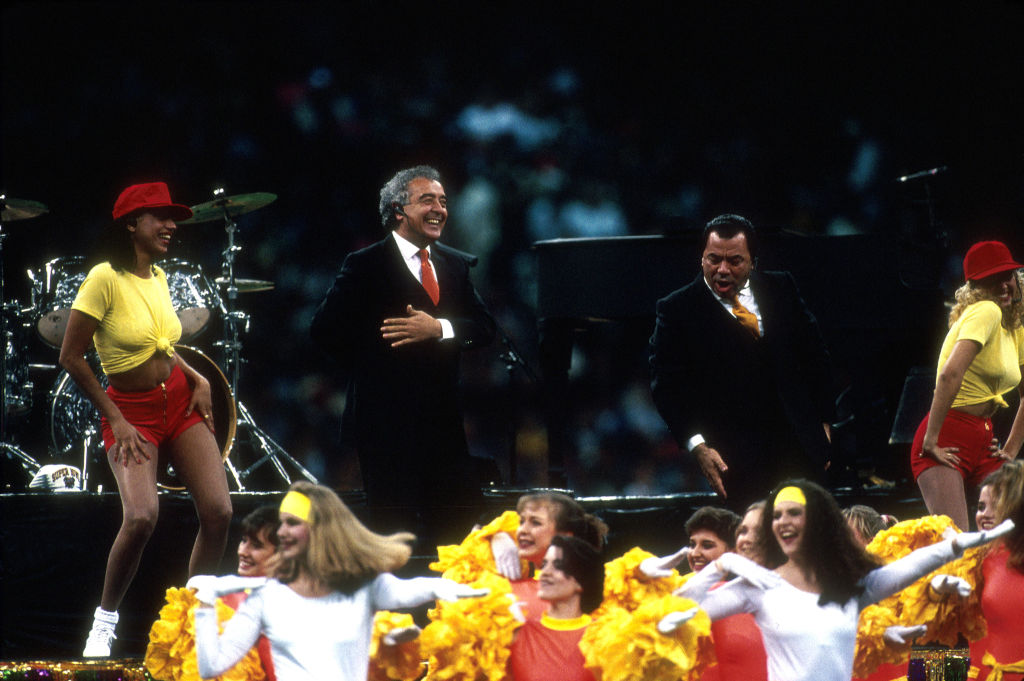 Los Del Rio Performs At Super Bowl XXXI Macarena