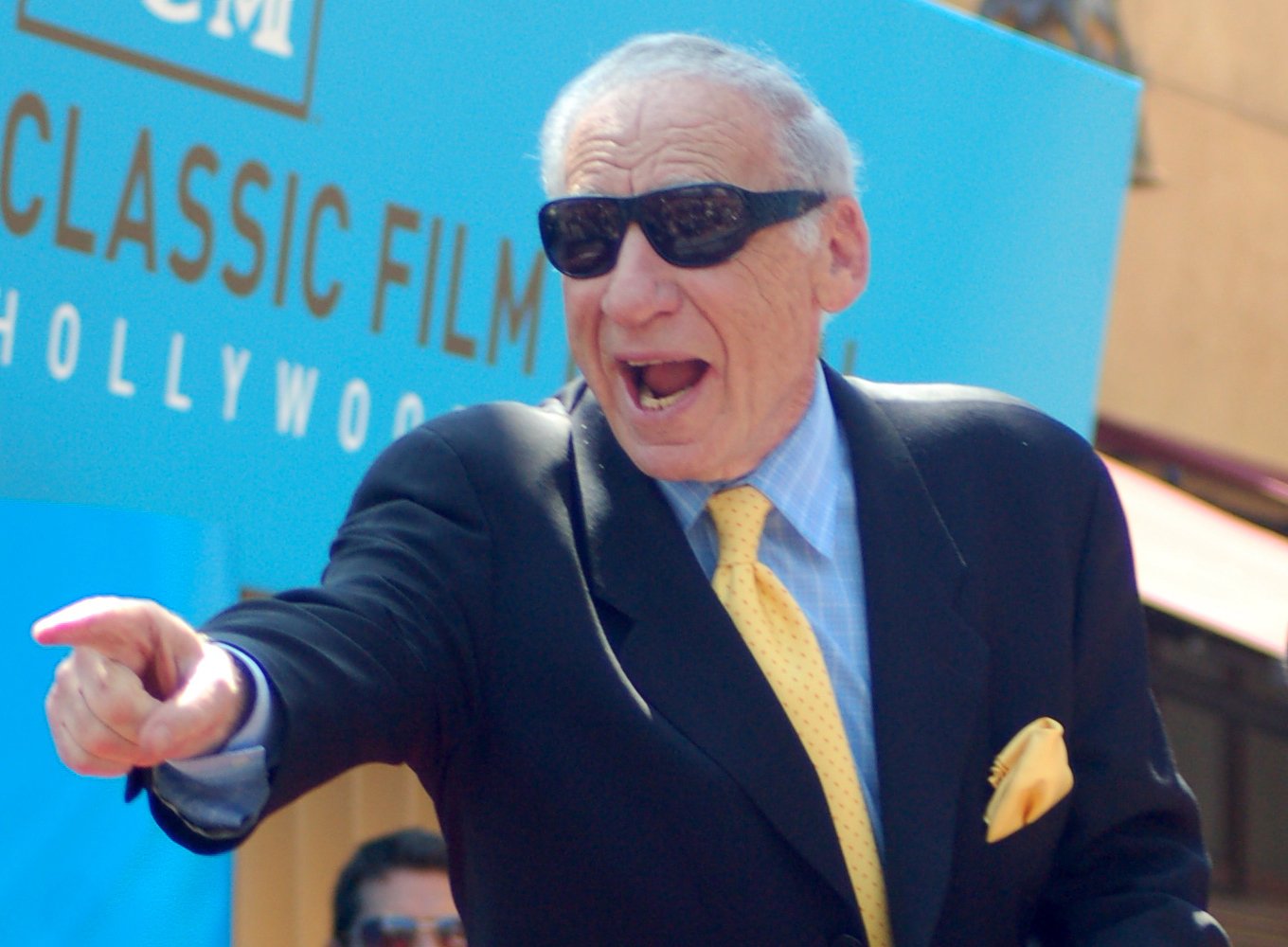 Mel Brooks attending a ceremony to receive a star on the Hollywood Walk of Fame.