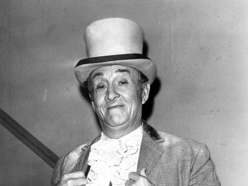 Grayscale Photo of the comedian and actor Paul Fix