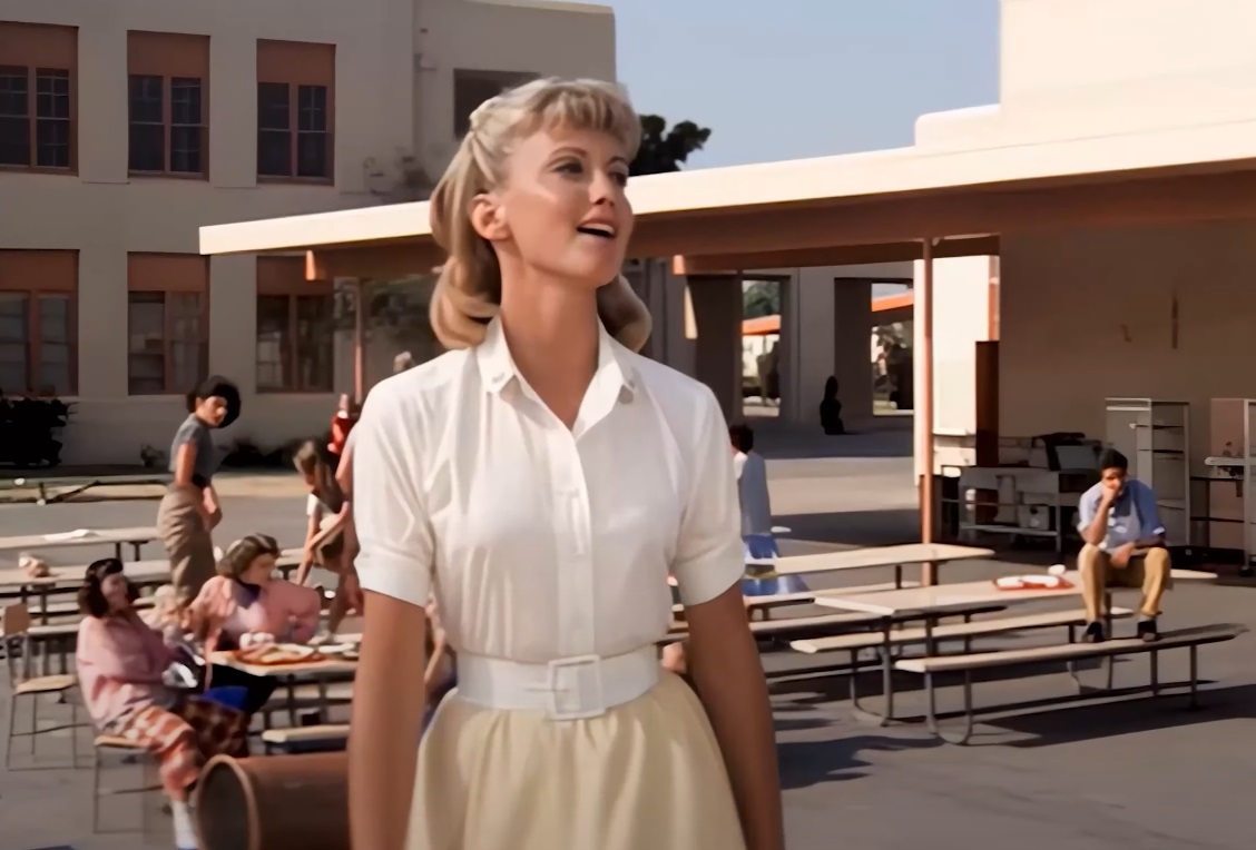 Screenshot from the movie Grease (1978)