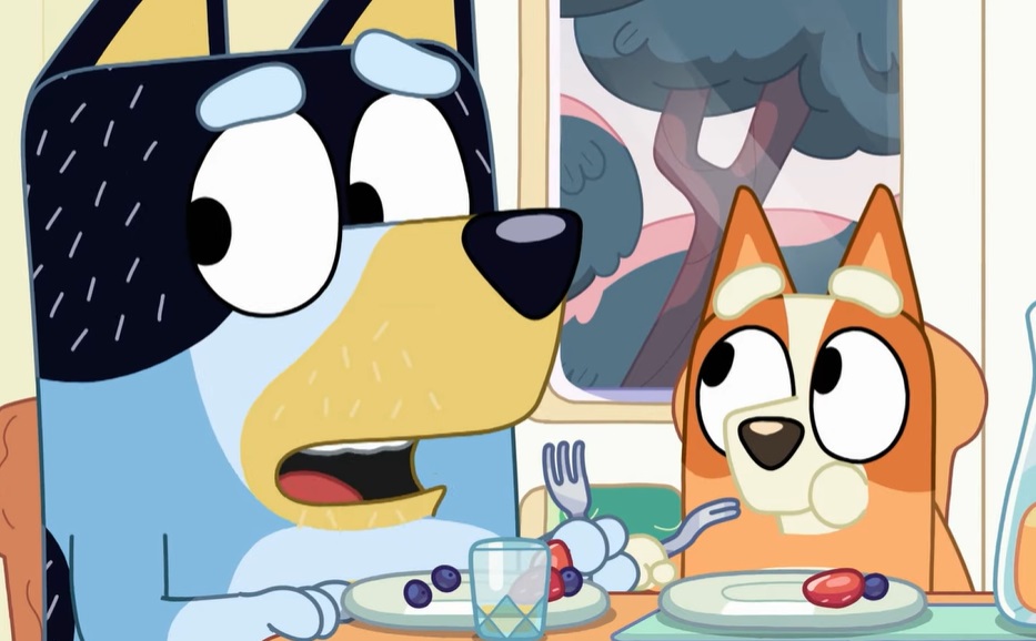 Screenshot from Bluey animated preschool television series
