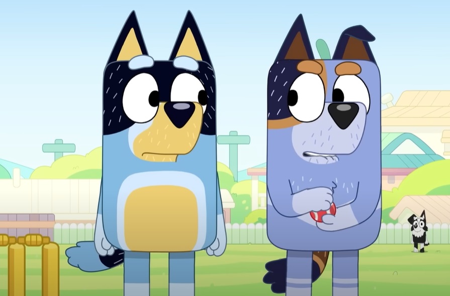 Screenshot from Bluey animated preschool television series.