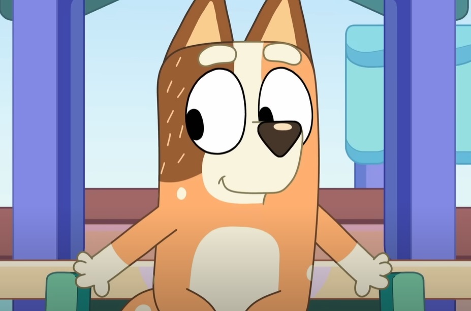 Screenshot from Bluey animated preschool television series.