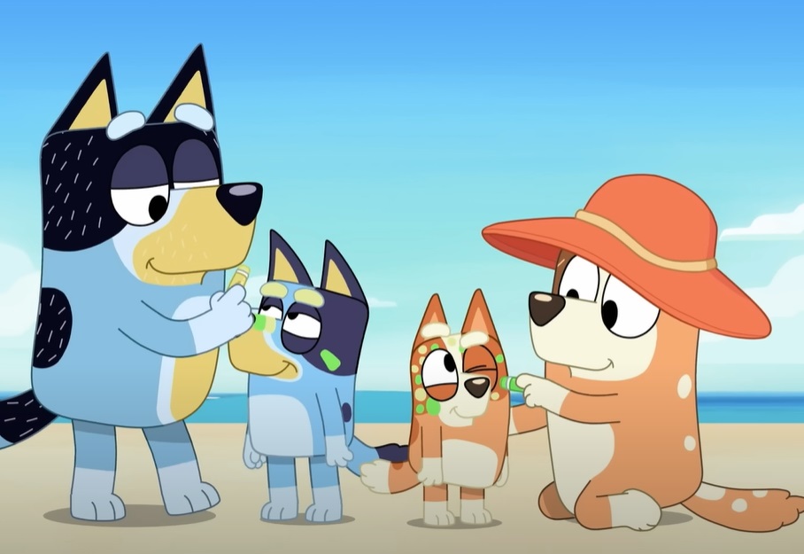 Screenshot from Bluey animated preschool television series.