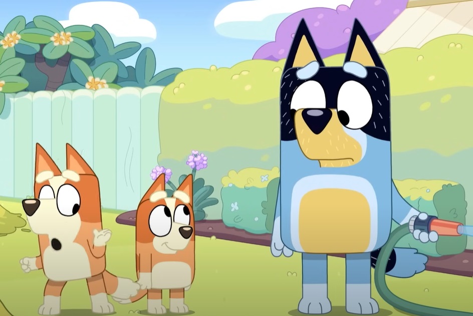 Screenshot from Bluey animated preschool television series.