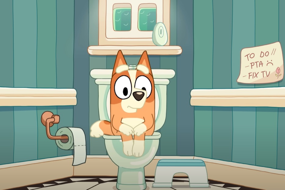 Screenshot from Bluey animated preschool television series