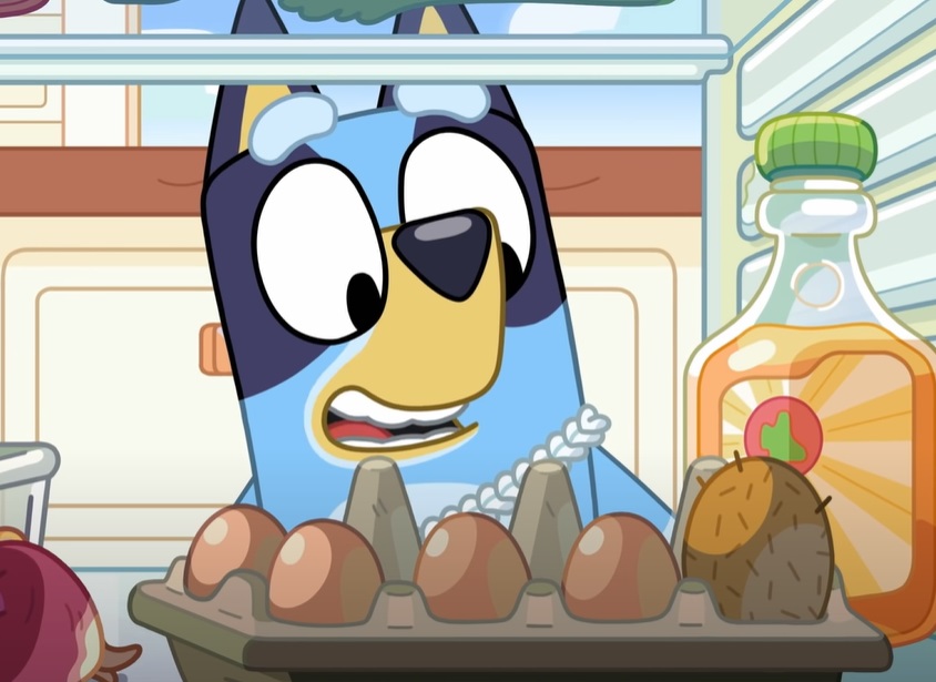 Screenshot from Bluey animated preschool television series.