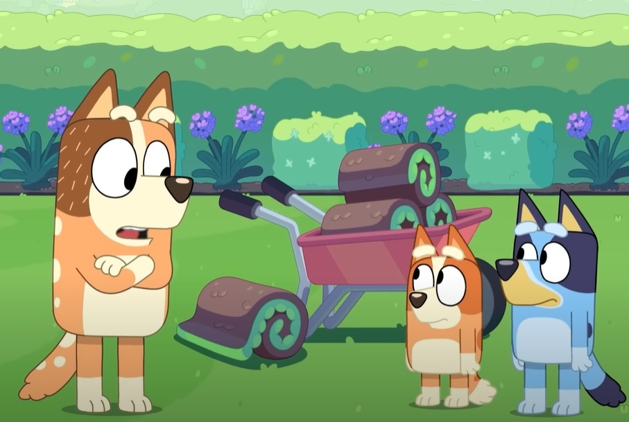 Screenshot from Bluey animated preschool television series