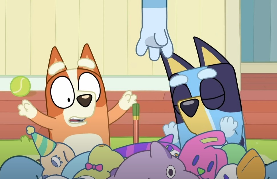 Screenshot from Bluey animated preschool television series.