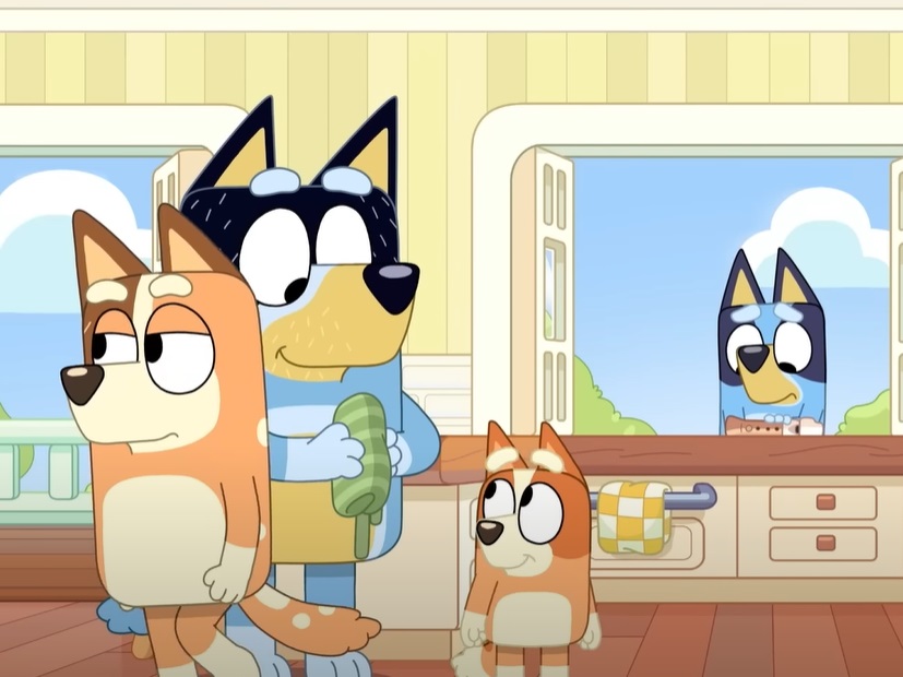 Screenshot from Bluey animated preschool television series