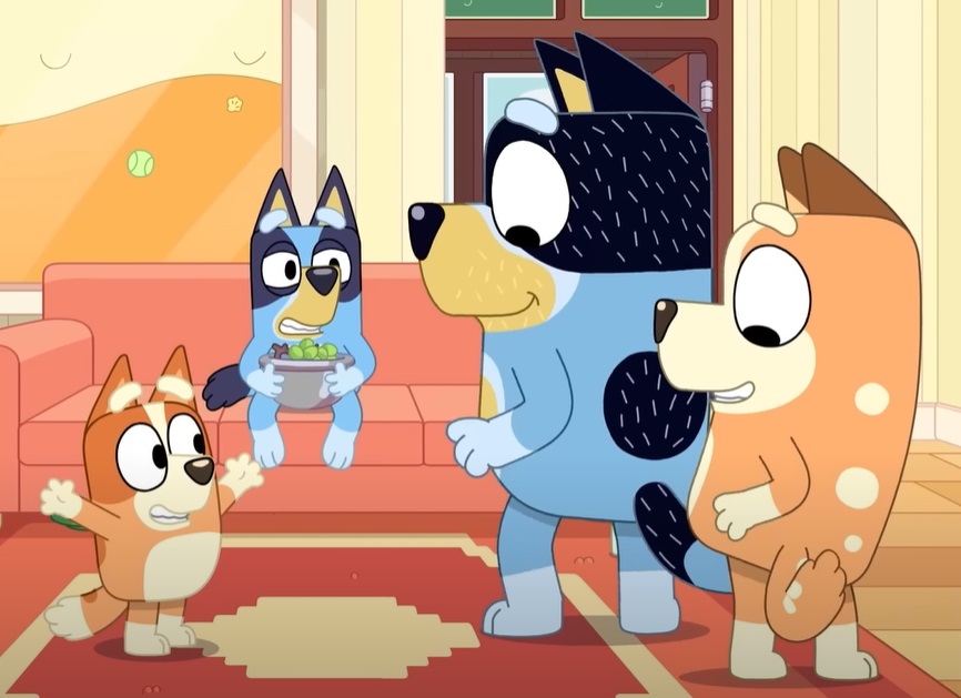 Screenshot from Bluey animated preschool television series