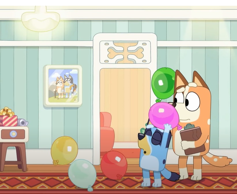 Screenshot from Bluey animated preschool television series