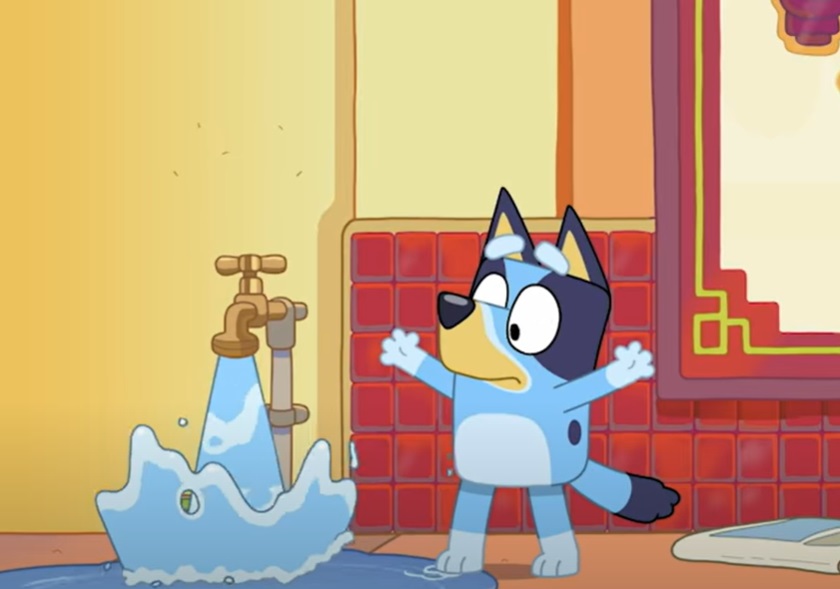 Screenshot from Bluey animated preschool television series