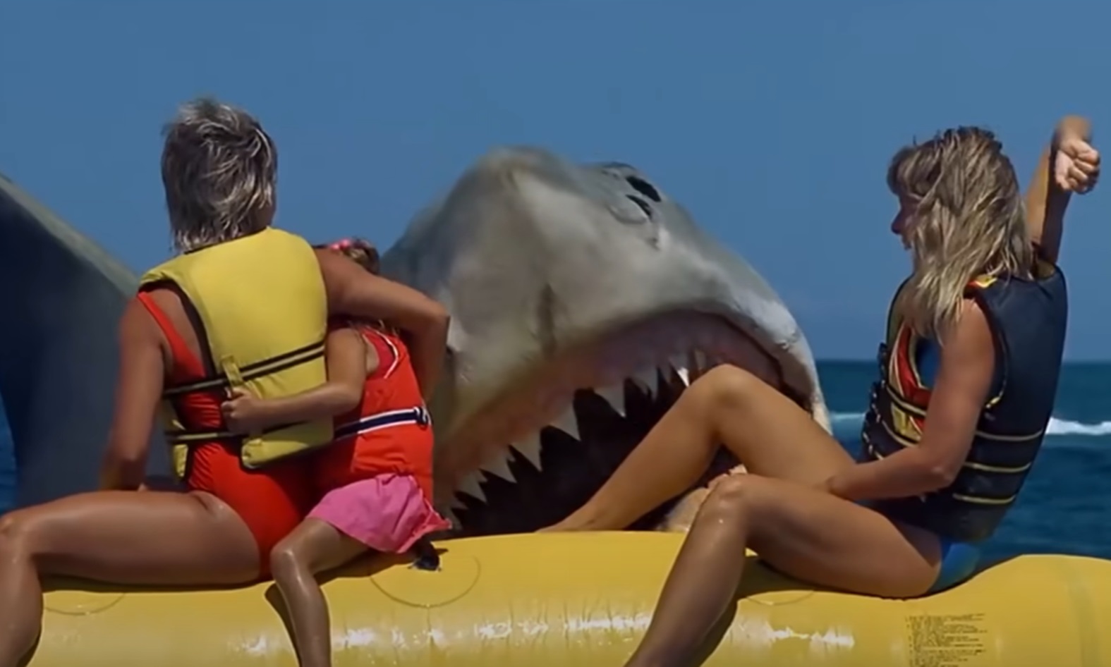 Screenshot of shark attack from - Jaws: The Revenge (1987)