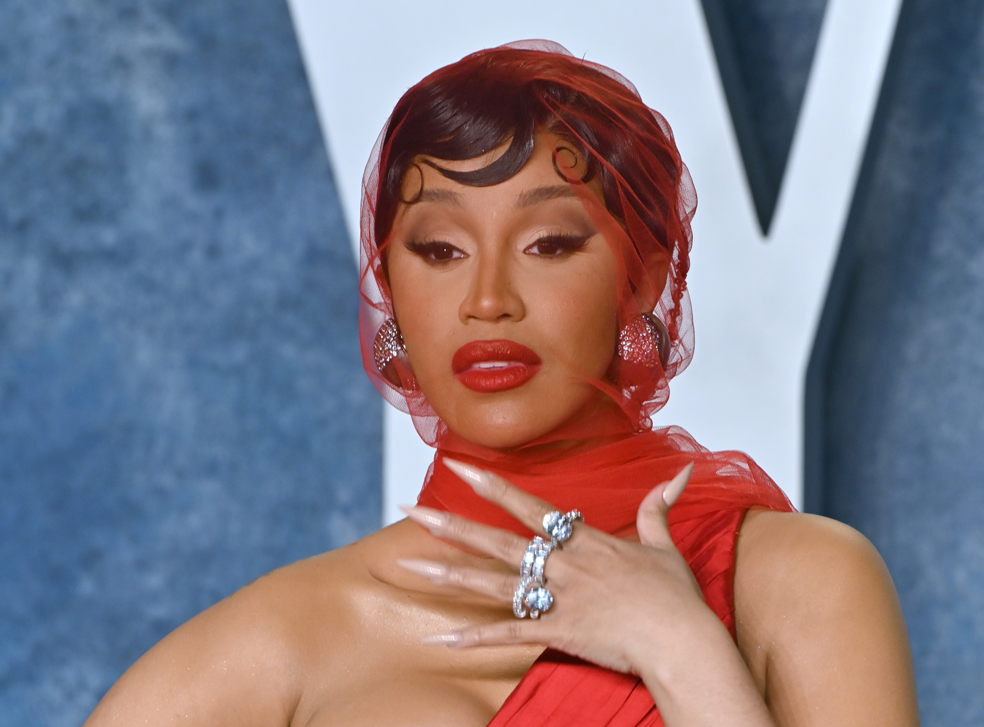 Cardi B at the 2023 Vanity Fair Oscar Party at the Wallis Annenberg Center - 2023