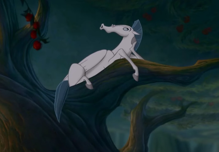 Screenshot from the animated film Hercules (1997).