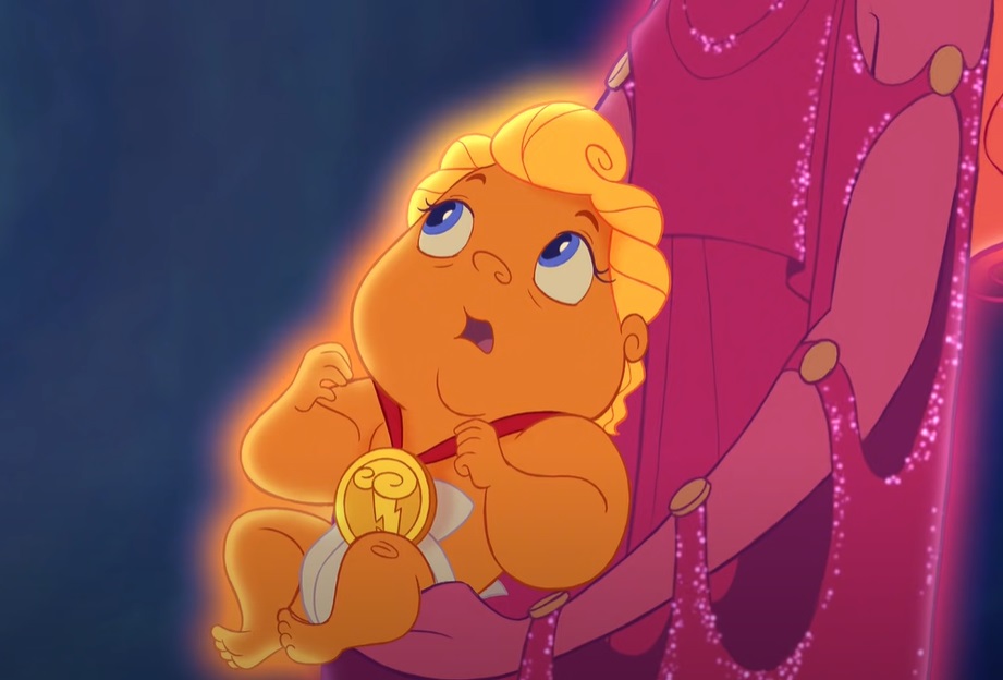 Screenshot from the animated film Hercules (1997).