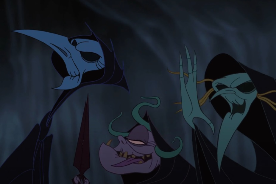 Screenshot from the animated film Hercules (1997).