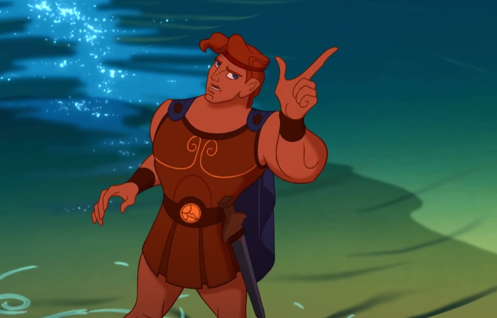 Screenshot from the animated film Hercules (1997).